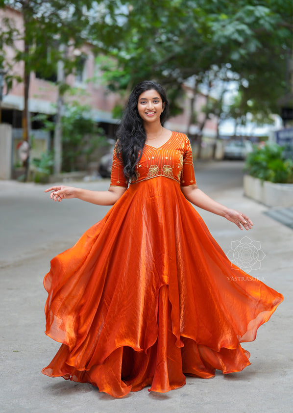 Orange layered sparkle Orange layered sparkle
