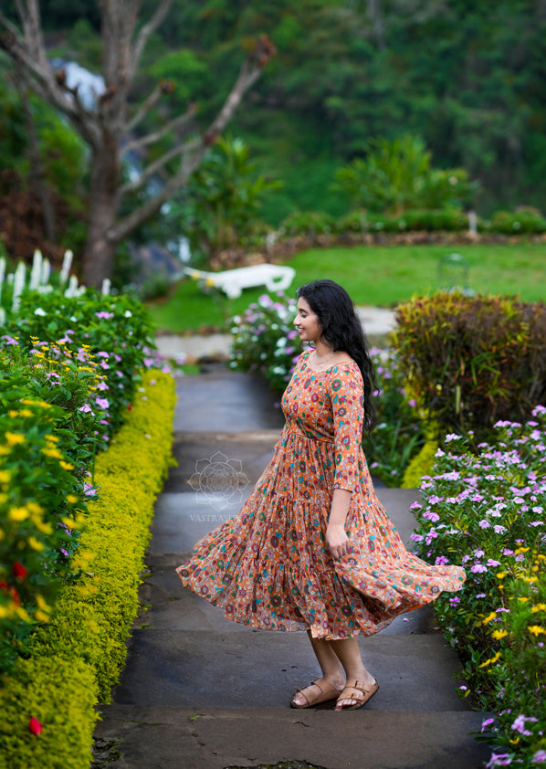 Mustard Glory Kalamkari