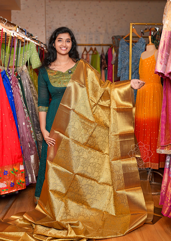 Golden Tissue Banaras Saree