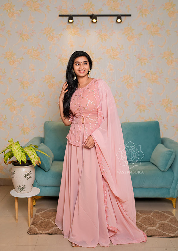 Baby Pink Sharara Set