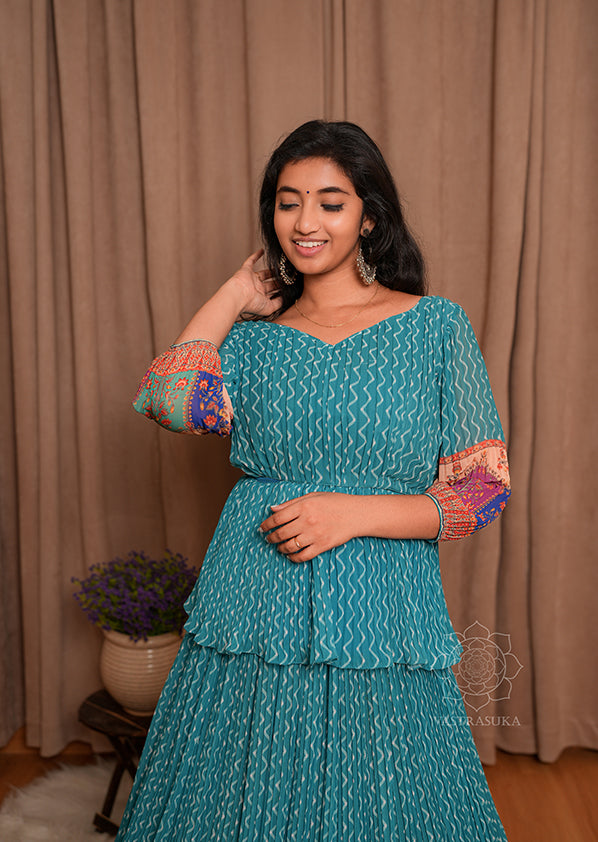 Teal Bandhini