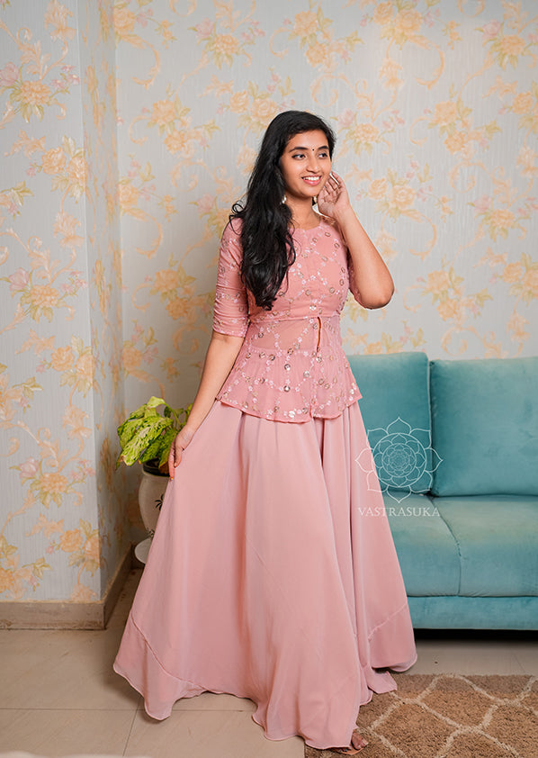 Baby Pink Sharara Set