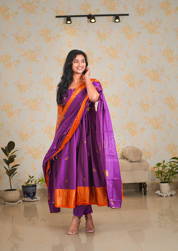 Violet Orange Soft Silk