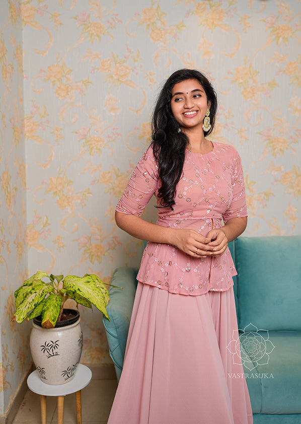 Baby Pink Sharara Set