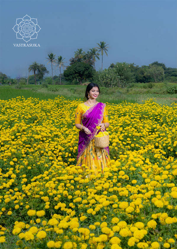 Yellow Paithani
