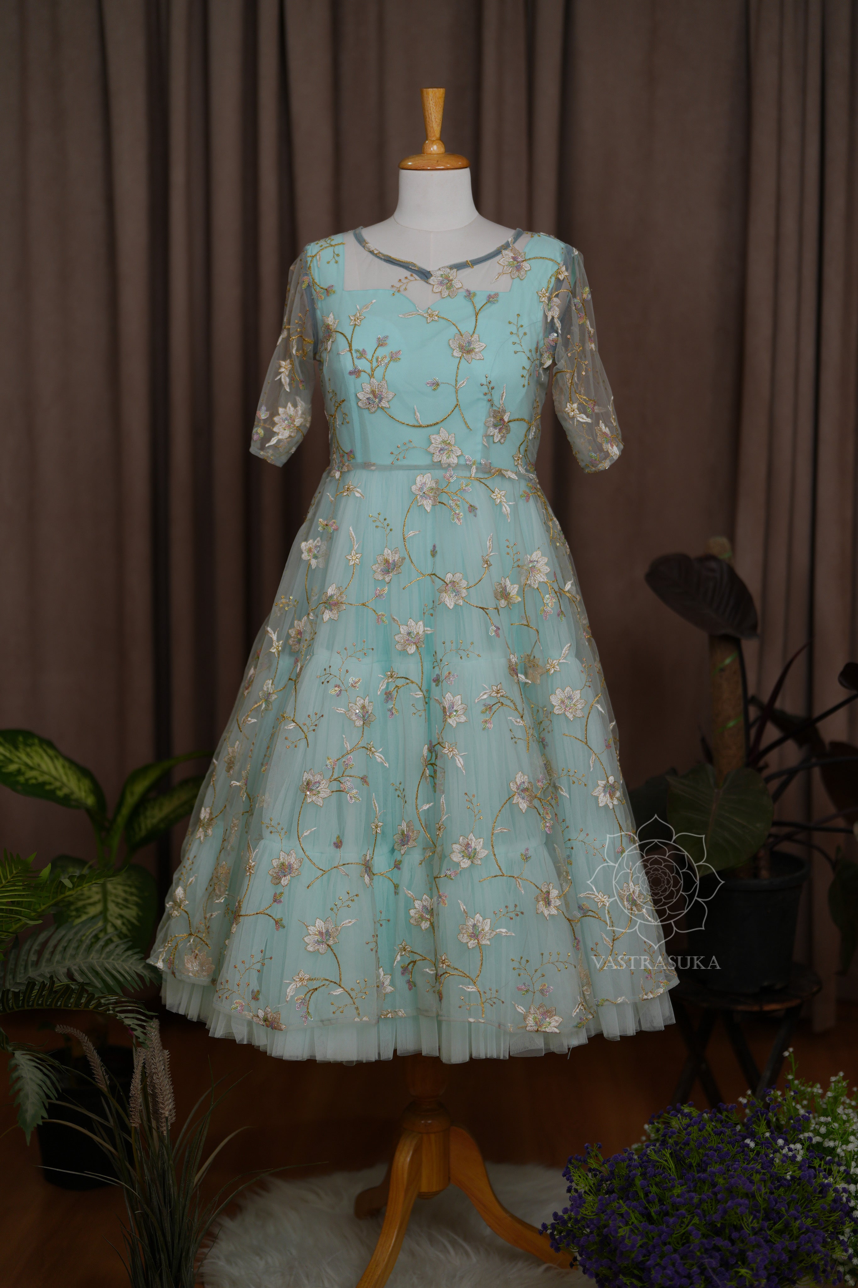 net mini dress Clothing: Mini Desses: 'Ariella' Chiffon Dot Print Mini Dress
