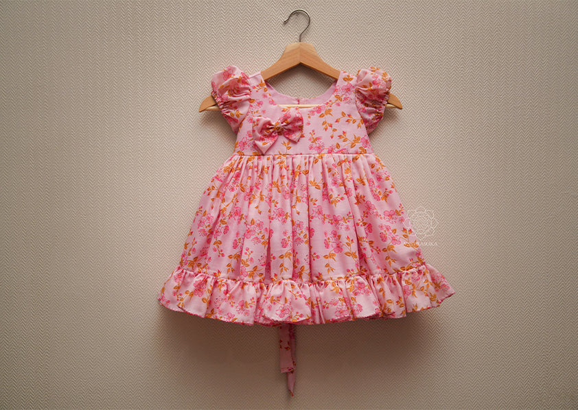 Baby Pink Flora Frock