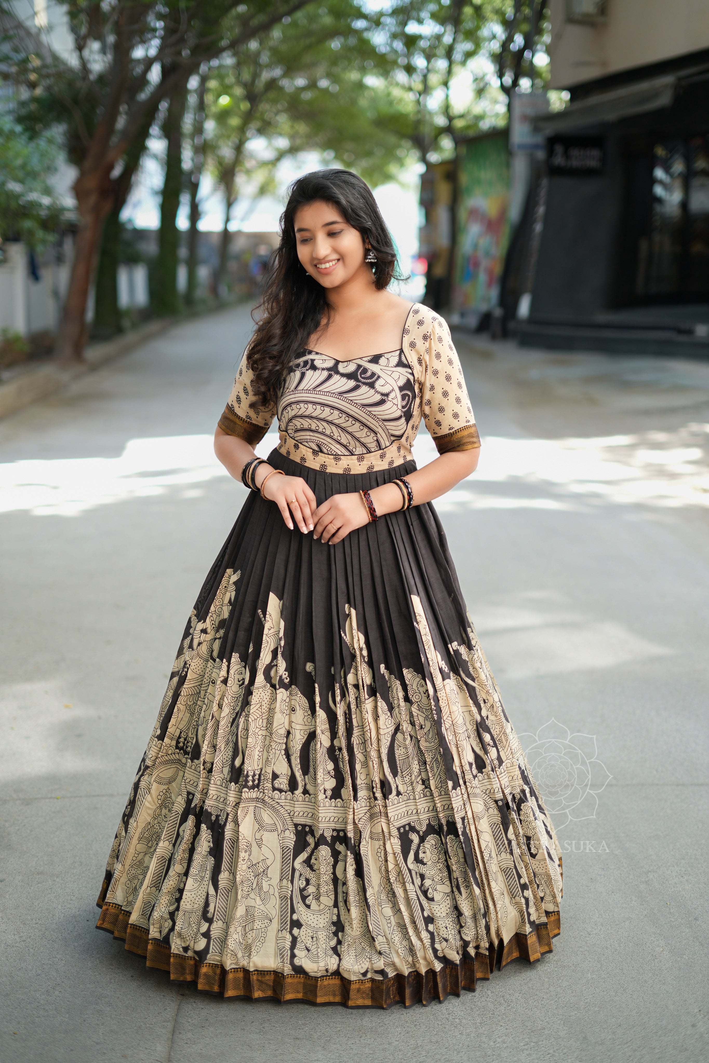 black kalamkari dress Shop Jaypore Women Black Cotton Printed V Neck Kalamkari Dresses for Women Online 39681904