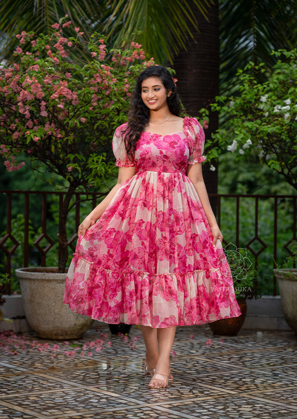 flora pink dress OW x Flora Maxi Dress