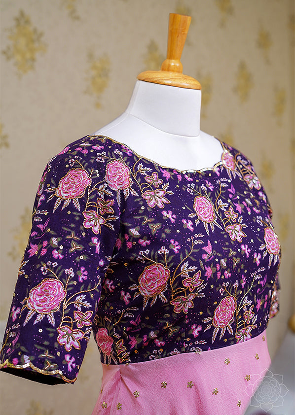 Purple Pink Long Dress – Vastrasuka
