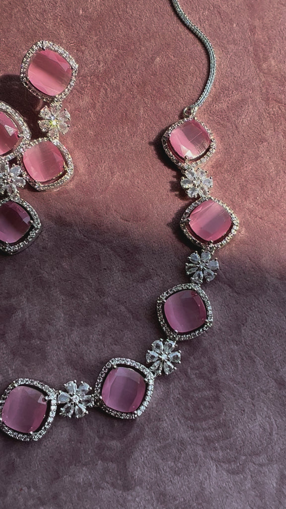 RENTERPRISE Fabric Pink Jewellery Set Price in India - Buy RENTERPRISE  Fabric Pink Jewellery Set Online at Best Prices in India | Flipkart.com