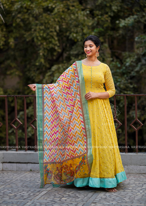 Mint Yellow Long Dress