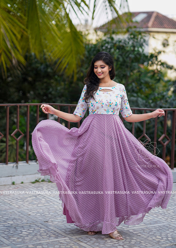 Lilac Chiffon Long Dress Lilac Chiffon Long Dress