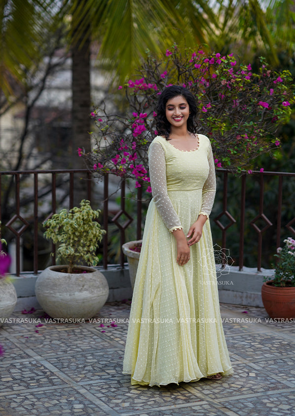 Cream Yellow Long Dress Vastrasuka Cream Yellow Long Dress Vastrasuka
