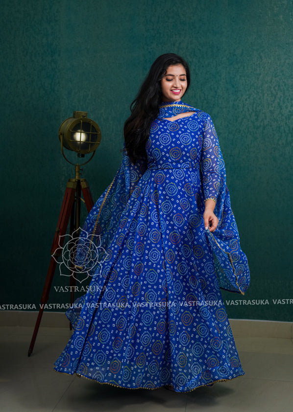 Buy Red Bandhani Anarkali Kurta Kurti Set Latest Fashion Dress Online in  India - Etsy