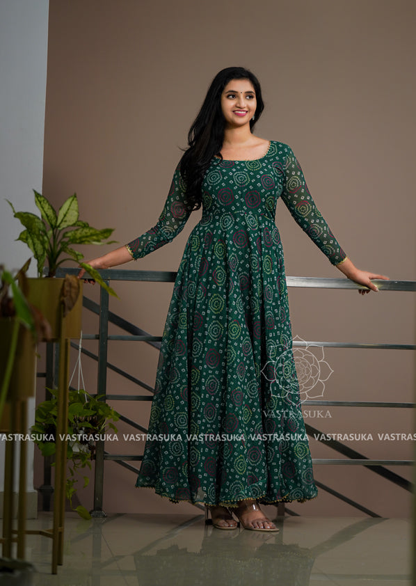 Green Bandhani Green Bandhani