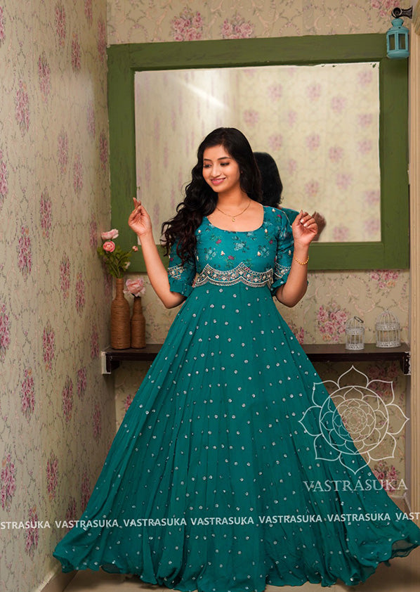 pine green dress Pine green long dress
